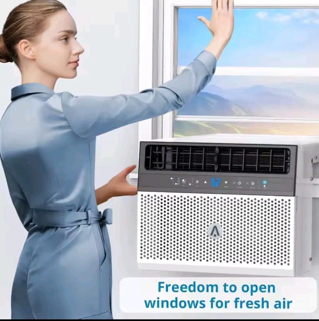 Axuro HyperCoolTM Ultrasonic Window AC – U-Shaped, Quiet Design