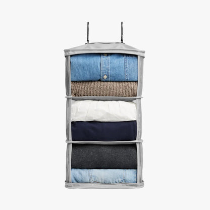 Packable Hanging Closet – Foldable Travel Storage Organizer