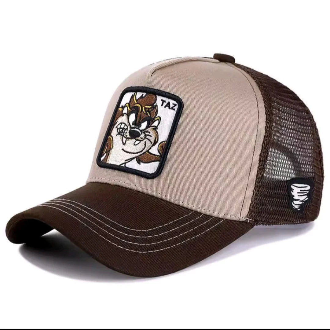 Unisex Anime Cartoon Patch Trucker Hat – Mesh Baseball Cap