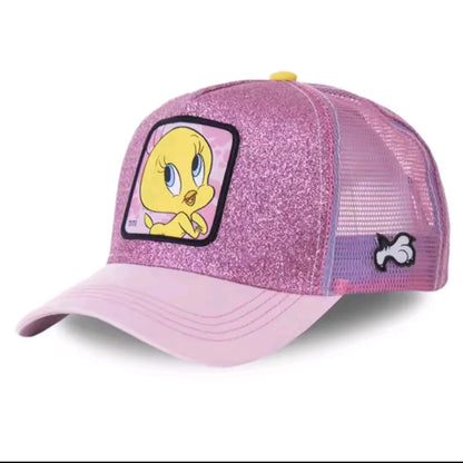 Unisex Anime Cartoon Patch Trucker Hat – Mesh Baseball Cap