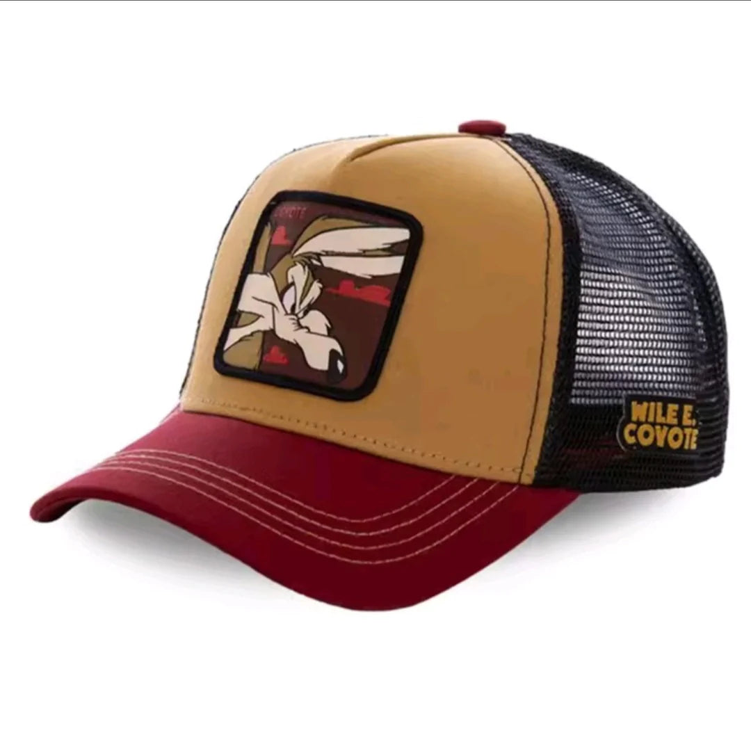Unisex Anime Cartoon Patch Trucker Hat – Mesh Baseball Cap