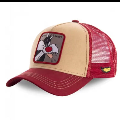 Unisex Anime Cartoon Patch Trucker Hat – Mesh Baseball Cap