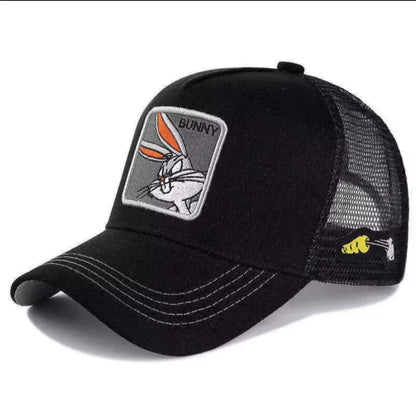 Unisex Anime Cartoon Patch Trucker Hat – Mesh Baseball Cap