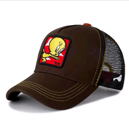 Unisex Anime Cartoon Patch Trucker Hat – Mesh Baseball Cap