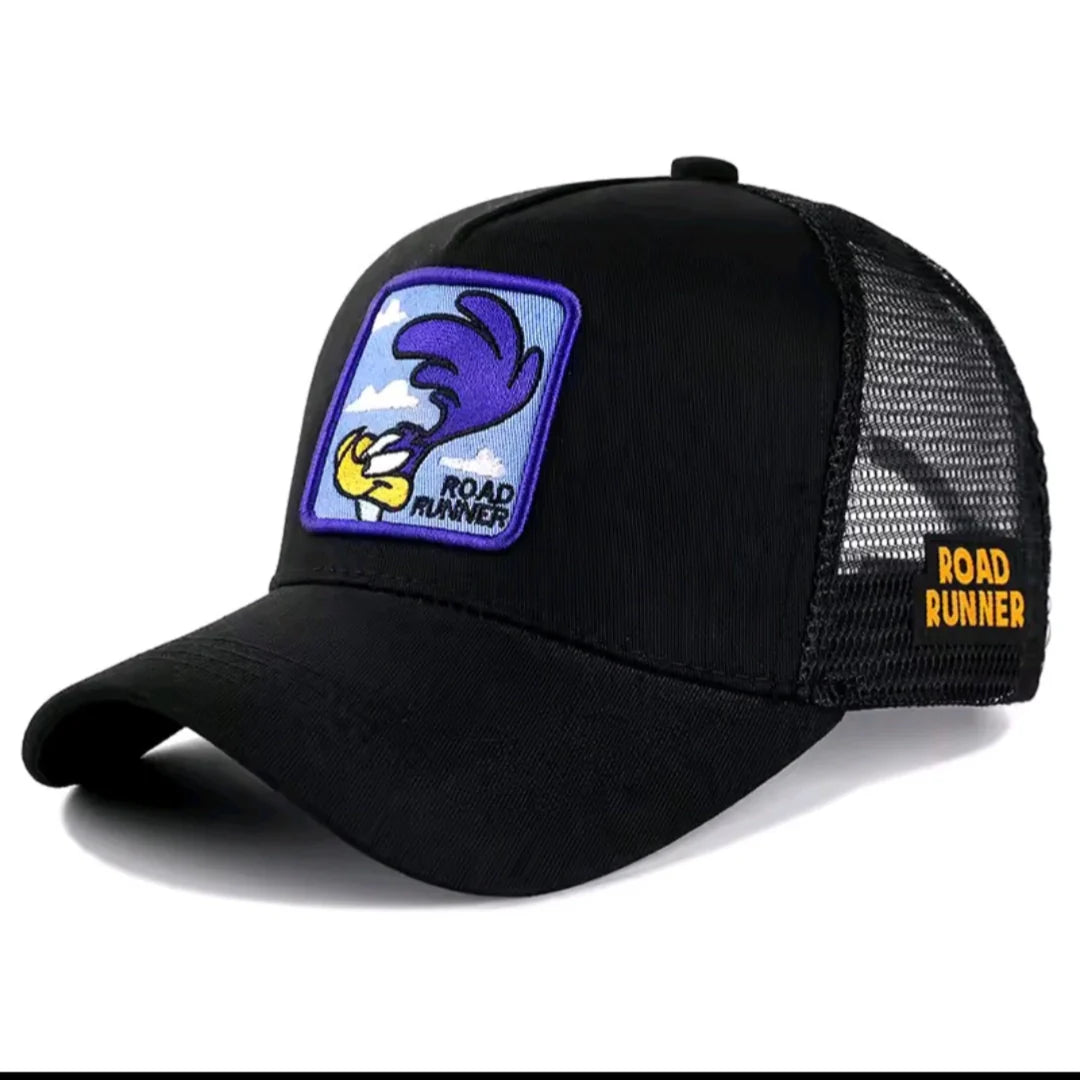 Unisex Anime Cartoon Patch Trucker Hat – Mesh Baseball Cap