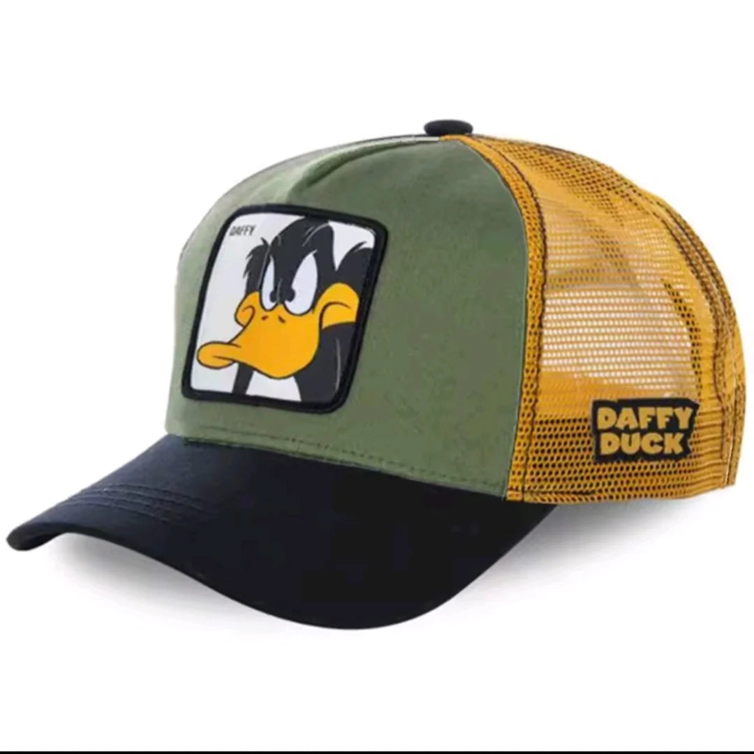 Unisex Anime Cartoon Patch Trucker Hat – Mesh Baseball Cap