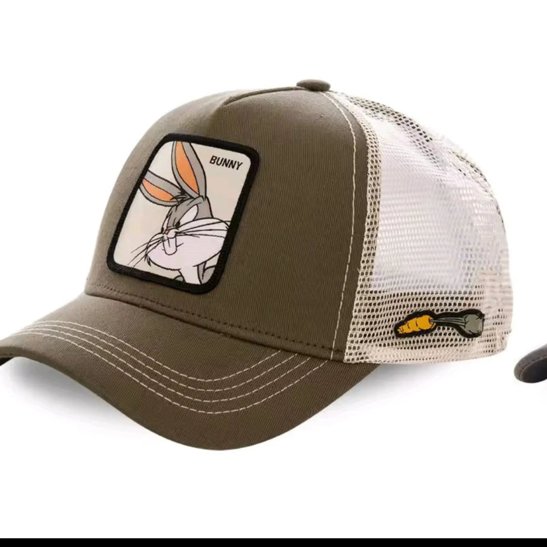 Unisex Anime Cartoon Patch Trucker Hat – Mesh Baseball Cap