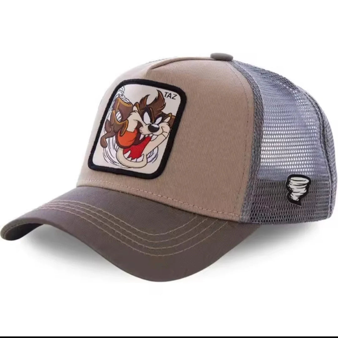 Unisex Anime Cartoon Patch Trucker Hat – Mesh Baseball Cap