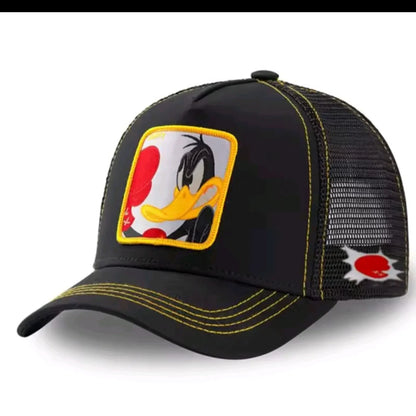 Unisex Anime Cartoon Patch Trucker Hat – Mesh Baseball Cap