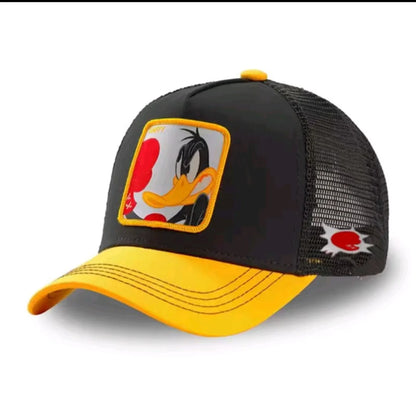 Unisex Anime Cartoon Patch Trucker Hat – Mesh Baseball Cap