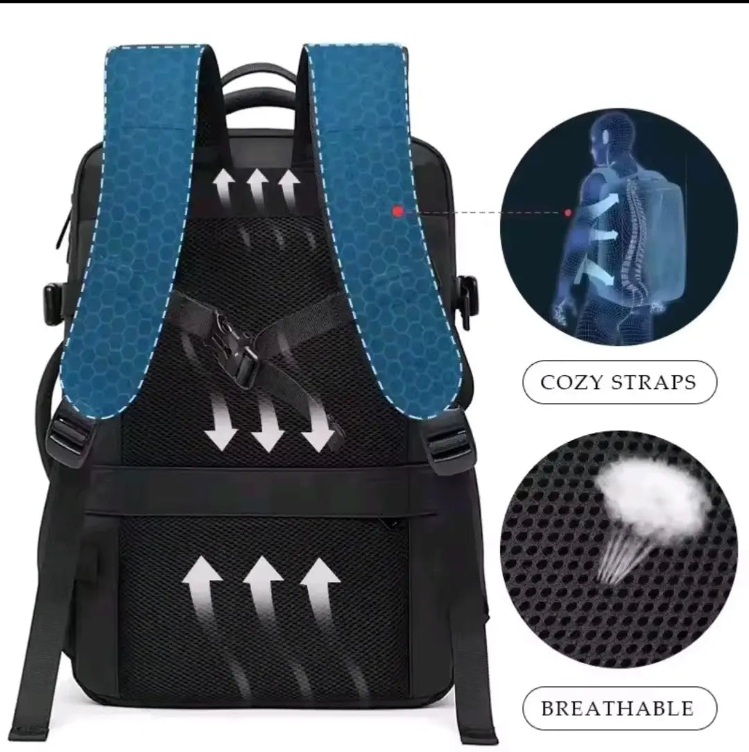 BANGE Expandable Waterproof Backpack – Fits 17.3″ Laptop