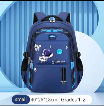 Astronaut Kids School Backpack — Waterproof Space School Bag