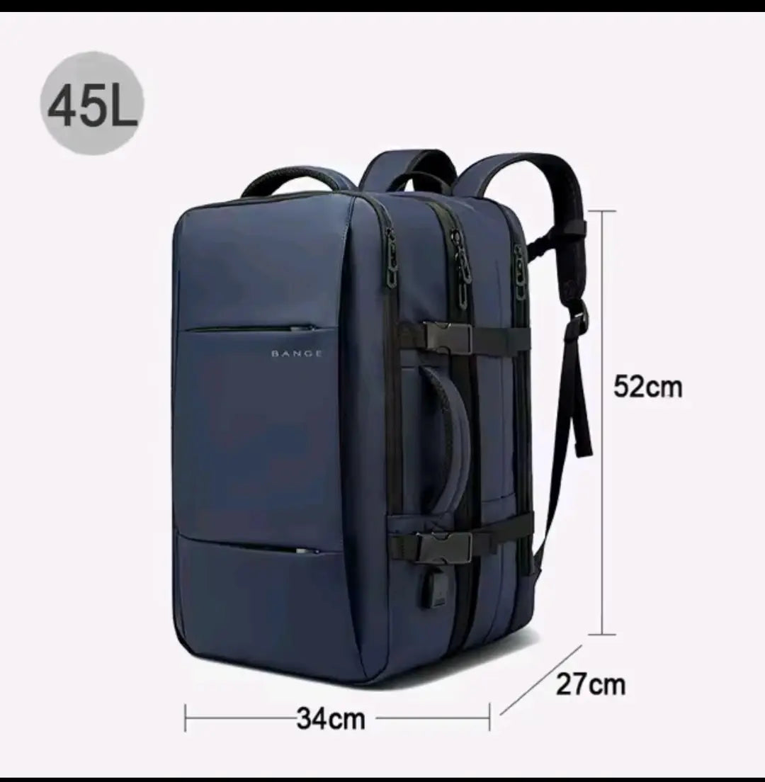 BANGE Expandable Waterproof Backpack – Fits 17.3″ Laptop