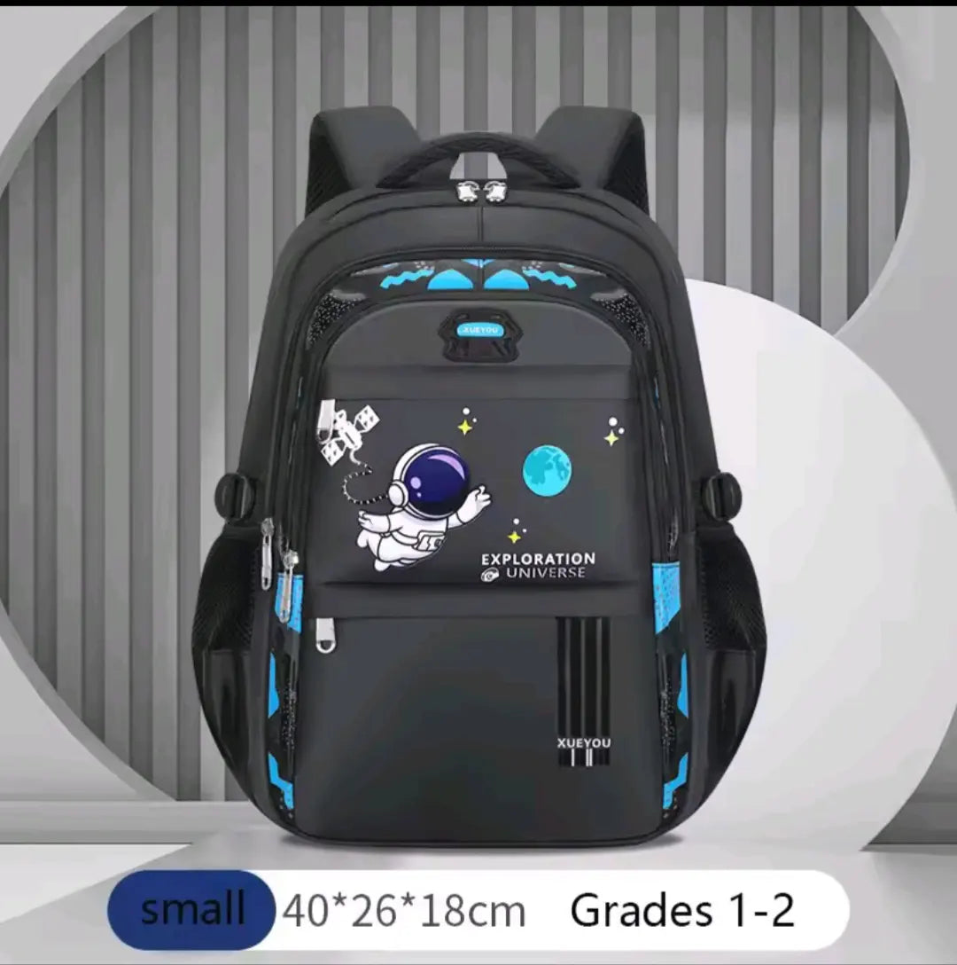 Astronaut Kids School Backpack — Waterproof Space School Bag