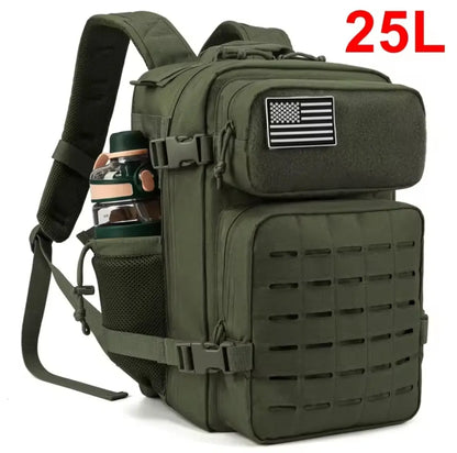 25 L / 45 L Tactical Backpack – MOLLE Bug-Out Survival Pack