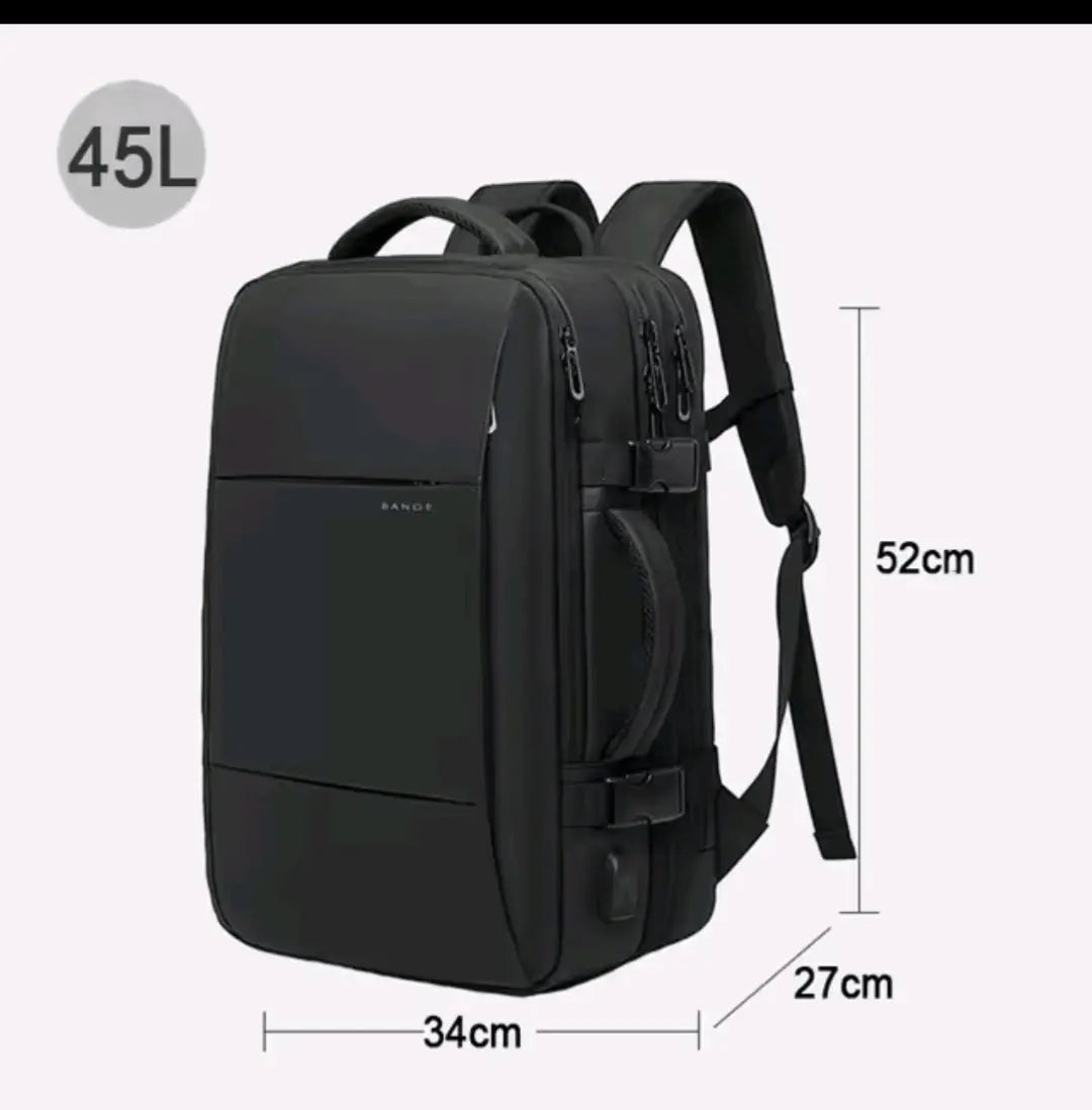 BANGE Expandable Waterproof Backpack – Fits 17.3″ Laptop