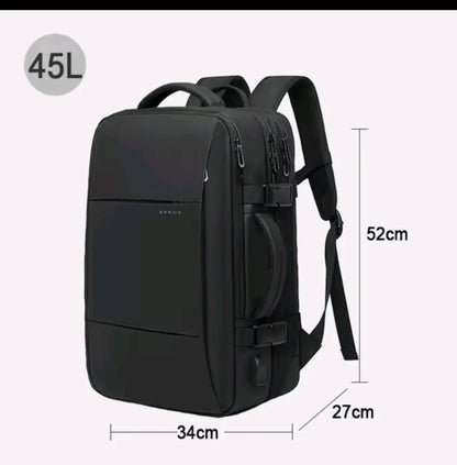 BANGE Expandable Waterproof Backpack – Fits 17.3″ Laptop