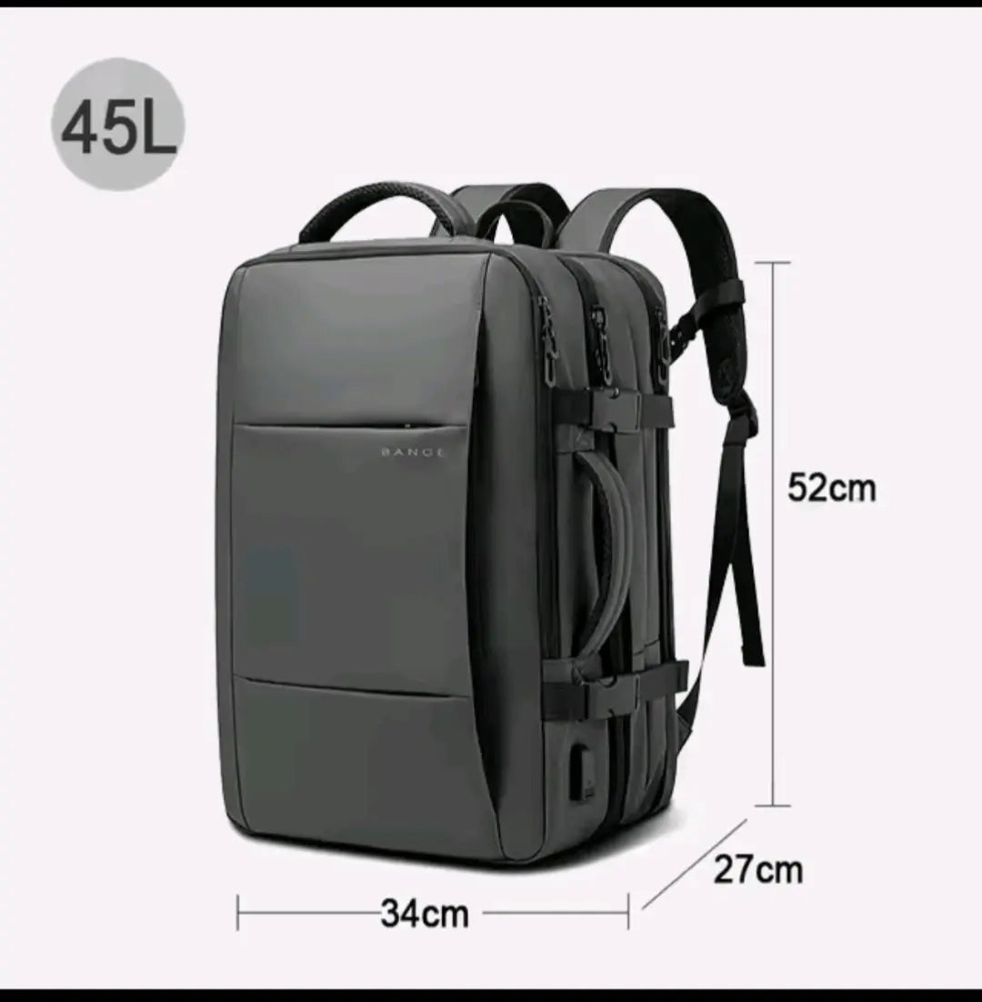 BANGE Expandable Waterproof Backpack – Fits 17.3″ Laptop