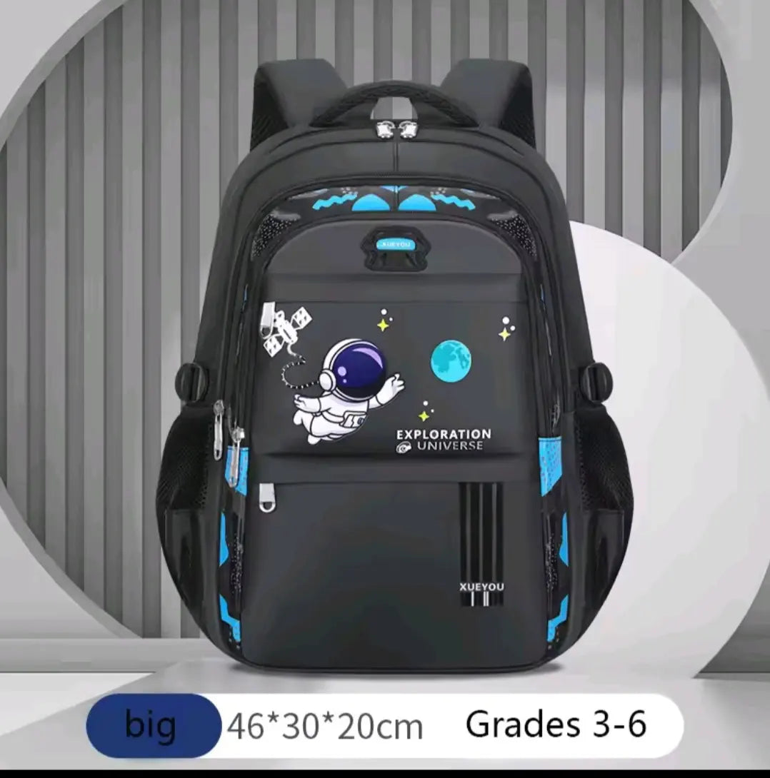 Astronaut Kids School Backpack — Waterproof Space School Bag