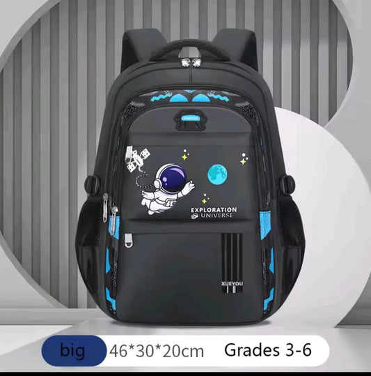 Astronaut Kids School Backpack — Waterproof Space School Bag