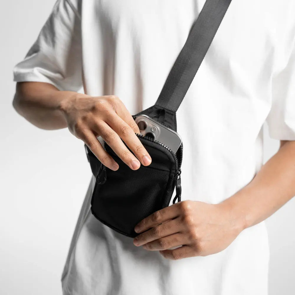 Concept Global Travel Sling Bag – RFID-Secure, Water-Resistant Crossbody (1 L or 1.6 L)
